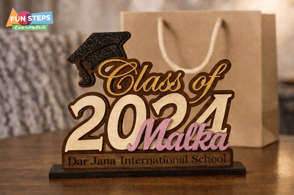 Graduation Wood Girl
